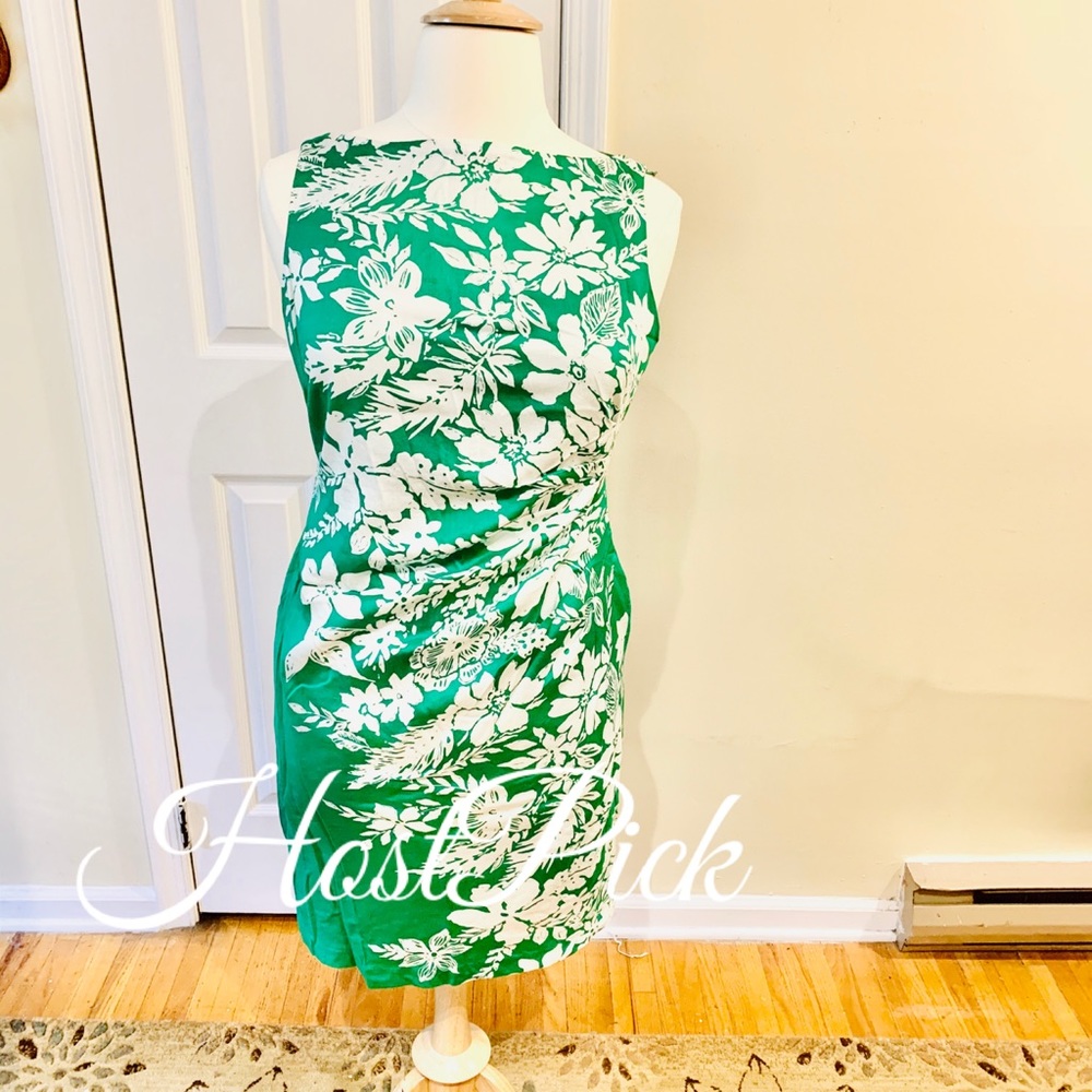 Sale 🌷 Host Post Anne Klein Green and White Dress